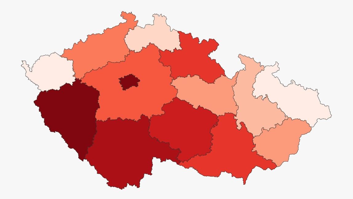 V Česku ve čtvrtek přibylo 8163 případů nákazy koronavirem